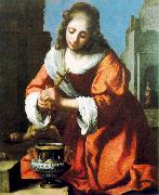 Jan Vermeer Saint Praxidis oil